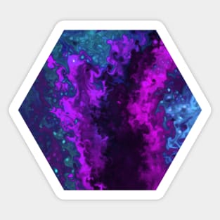 Colorful Galaxy Resin Sticker